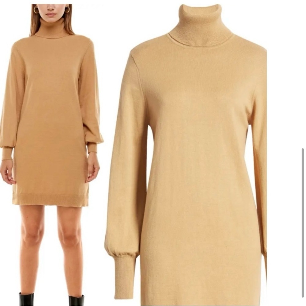 WAYF Morelia Long Sleeve Turtleneck Sweater Dress - Picture 3 of 3